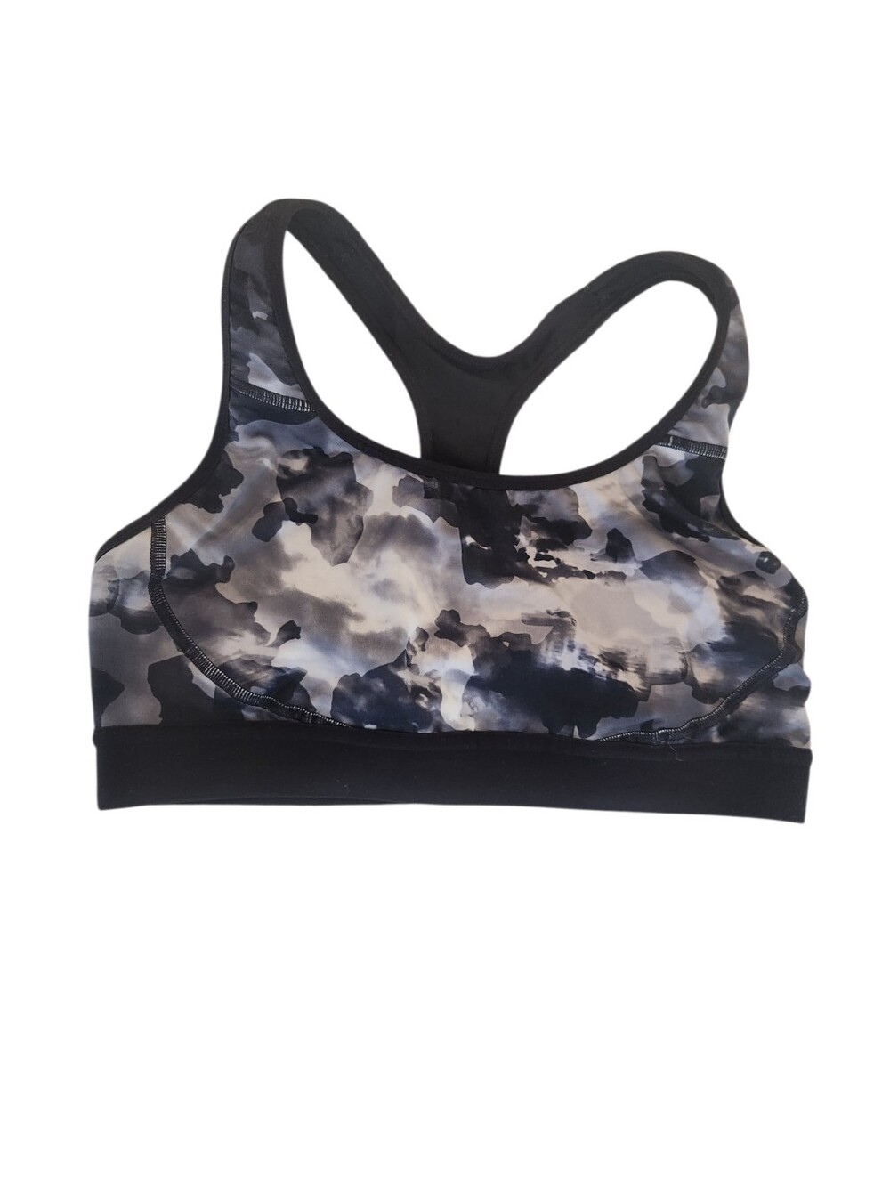 Champion Black & Grey Sports Bra - Women's Size Large